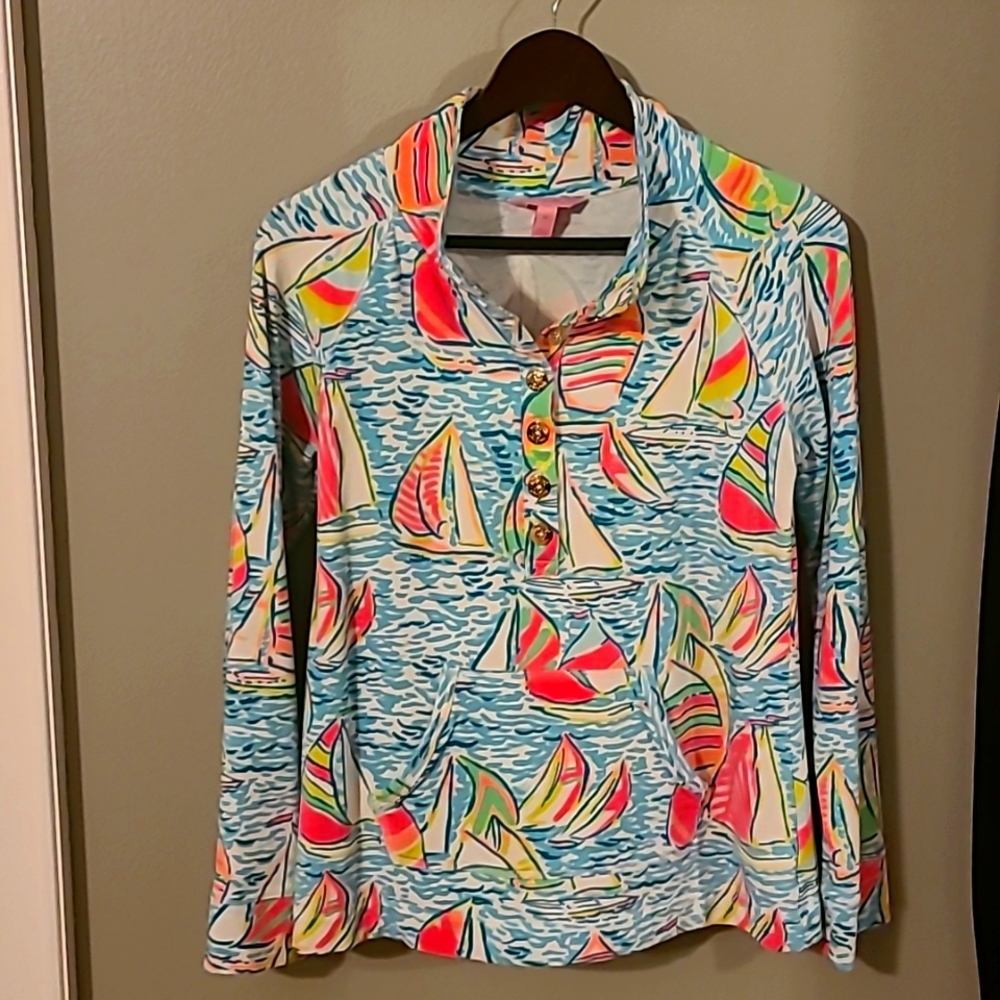 Lilly Pulitzer You Gotta Regatta Captain Popover